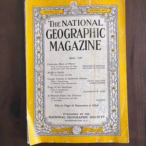 Vintage National Geographic Magazine May 1949 Volume XCV Number‎ Five